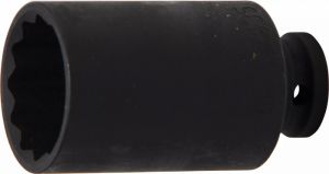Hlavice rázová 35mm dlouhá 1/2" prodloužená 12hran, kovaný ořech 12-hranný 35mm