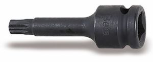 Rázové hlavice  dlouhá XZN 1/2"  M4-M18, kovaná hlavice tisícihran vnější XZN profi Beta tools M4 M5 M6 M8 M10 M12 M14 M16 M18