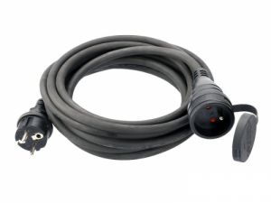 Kabel prodlužovací venkovní 3x1.5mm 230V max 3680W guma-neopren IP44 5m, 10m, 20m, 30m 