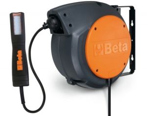 Automatický naviják 15m s elektrickým kabelem a LED inspekční lampou, 100-240Vac 1842 15-H05/LED BETA