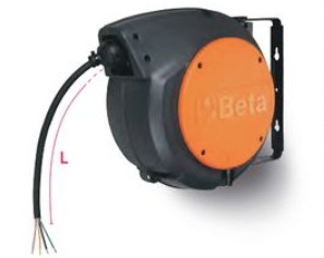  Automatický naviják 10m s elektrickým kabelem 4Gx1.5 mm² BETA 1846 10-H07, bubnový naviják s kabelem 4Gx1.5 mm²