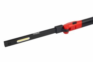 Svítilna LED výklopná 300lm IP65 s magnetem Li-ion 3.7V/0.8Ah, pracovní lampa štíhlá aku led s magnetem naklápěcí 