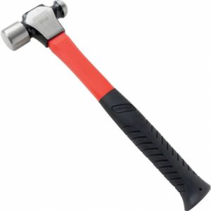 Kladivo s kulovým nosem s rukojetí ze skelného vlákna 450g profi Anglie, kulaté kladivo s kulovým čelem pro vyklepávání 