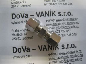 spojka na brzdovou trubku 8mm, spojení brzdové trubky 8.0mm,šroubení na spojení brzdové trubičky 8,0 bez pertlovačky