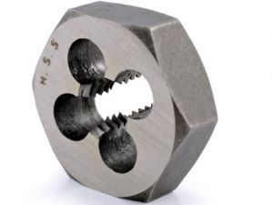 Závitořezné očko šestihran BSPF 3/4"x14 , závitové očko G 3/4" trubkový závit s šestihranem na klíč ořech 