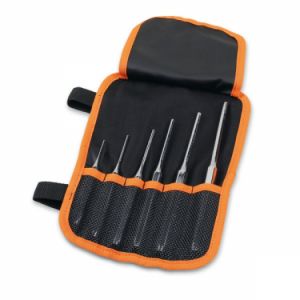 Sada vyražečů na čepy v pouzdře a v držáku beta 31/B6N 31/SP6, sada vyražečů profi beta tools, vyražeč na kolíky závlačky  2-3-4-5-6-8 mm