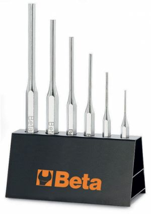 Sada vyražečů na čepy v pouzdře a v držáku beta 31/B6N 31/SP6, sada vyražečů profi beta tools, vyražeč na kolíky závlačky  2-3-4-5-6-8 mm