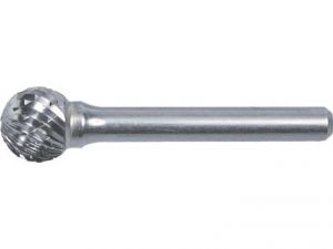 Frézka karbidová kulatá 6mm kulový tvar, 6x5mm, kulatý rotační pilník 6mm na stopce 6mm  zůžená stopka profi průmyslová kvalita 