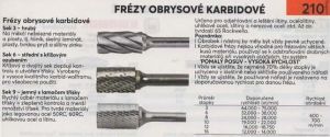 Frézka karbidová kulatá 6mm kulový tvar, 6x5mm, 13x11mm kulatý rotační pilník na stopce 6mm  zůžená stopka profi průmyslová kvalita 