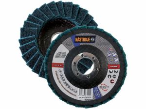 Kotouč leštící fíbrový 125x22,2 na ocel, nerez, plast, kámen, dřevo, hliník - velmi jemný, zr.240-320 modrý 125MM P240-P320