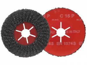 Kotouč brousící na stavební materiály 125mm zr.16, 80, 120 polopružný s karbidem křemíku, ideální pro zpracování stavebních materiálů, mramoru, kamenů p16 p80 p120
