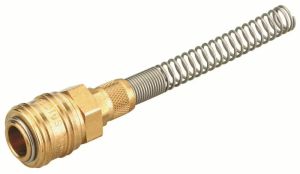 Rychlospojka na vzduchovou kroucenou hadici  12x9mm s pružinou