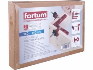 Hliníkové rohové svorky 140 x 140 mm s otvory a stupnicí pro truhláře 2ks, upínací pravoúhlá svěrka se zajištěním proti pohybu 