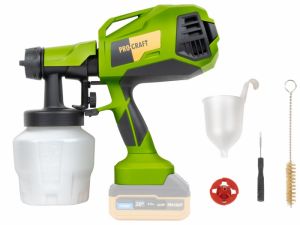 Aku stříkací pistole tryska 2mm 2,5mm Procraft max průtok barvy 750ml/min