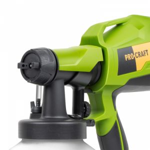 Aku stříkací pistole tryska 2mm 2,5mm Procraft max průtok barvy 750ml/min