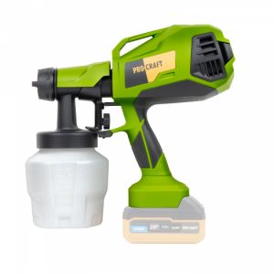 Aku stříkací pistole tryska 2mm 2,5mm Procraft max průtok barvy 750ml/min
