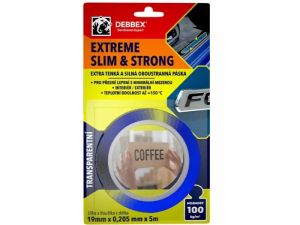 Extra tenká a silná oboustranná páska EXTREME SLIM & STRONG