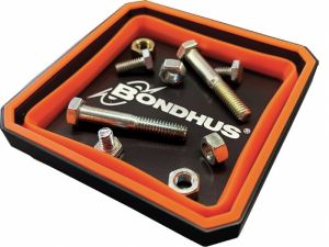 Magnetický skládací zásobník na díly 2ks, magnetická miska skládací na nářadí a spojovací materiál , magnetická miska oranžová hranatá skládací 