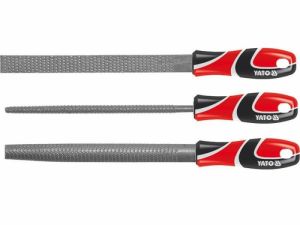 Rašple na dřevo sada 3ks 250 mm Tvar plochý, půkulatý, kulatý