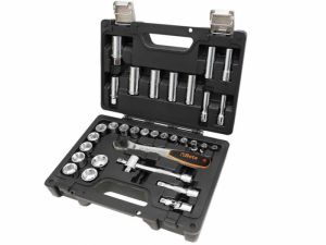 Gola sada střední 3/8 profi BETA WORKER 33ks BW913E/C33, profi gola 3/8" sada 33ks Beta Worker 6-24mm hlavice 