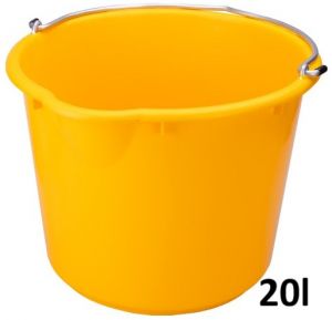 Vědro plastové ZESÍLENÉ 12L, 20L, 45L s certifikací TÜV/GS