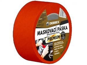 Maskovací páska 100°C oranžová PREMIUM 50m