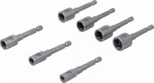 Sada na povolování poškozených šroubů a matic, 1/4", pro vrtačky, 7ks