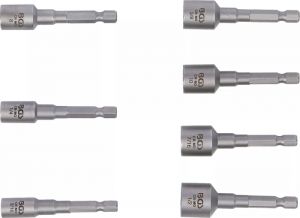 Sada na povolování poškozených šroubů a matic, 1/4", pro vrtačky, 7ks