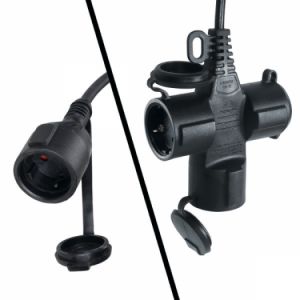 Automatický naviják 15m s elektrickým kabelem 3Gx1.5 mm² a 3x zásuvkou SCHUKO BETA 1844SCK 15-H05/3SCK