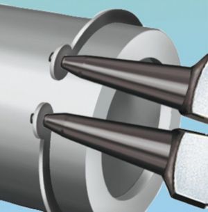 Ségrovky Knipex zahnuté 3-10mm, vyhnuté kleště seger úhel 90°, kleště na pojistné kroužky vnější zalomené