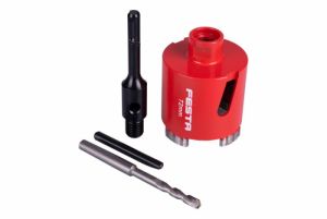 Korunka vrtací diamantová segmentová se stopkou SDS+  72mm 82mm pro elektro krabice korunkový diamantový vrták segmentový pro stavební materiály 