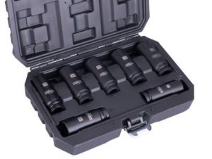 Sada úderových hlavic prodloužených 1/2" 17-24mm Cr-Mo