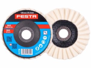 Kotouč leštící filcový lamelový 125mm/22.2mm