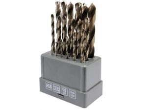 Sada vrtáků na kov 19 ks HSS 135°