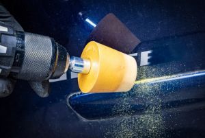 kuželový kotouč pro odstranění samolepek lepidla kuželový tvar Ø 50mm průměr, kotouček pro odstranění lepidla po závaží na lu disku