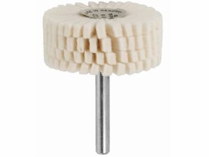 Plstěný lešticí kotouček čelní lamelový speciální profil řémm průměr ⌀ stopky 6 mm, Typ: ZY5020, stopkový leštící filcový kotouček lamelový jemný  