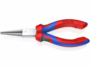 kleště kulaté profi Knipex Kleště s dlouhými čelistmi, oblé - špičaté, chromované, s opláštěnými rukojeťmi 160mm KNIPEX