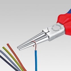kleště kulaté profi Knipex Kleště s dlouhými čelistmi, oblé - špičaté, chromované, s opláštěnými rukojeťmi 160mm KNIPEX