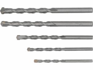 Sada vrtáků do betonu 4; 5; 6; 8; 10 mm HSS 5ks válcová stopka