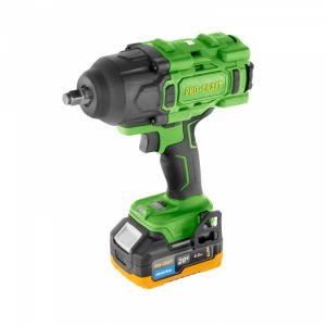 Aku rázový utahovák 1600Nm 1/2" s 4Ah baterií a nabíječkou v kufru 1600Nm PRO-Craft i pro baterie Makita 18V