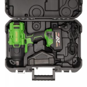 Aku rázový utahovák 1600Nm 1/2" s 4Ah baterií a nabíječkou v kufru 1600Nm PRO-Craft i pro baterie Makita 18V