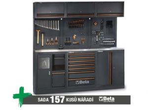 Sestava dílenského nábytku C45PRO 2.0 AW157UT/AX157UT se sadou 157ks nářadí, profesionální ponk do dílny s nářadím
