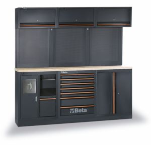 Sestava dílenského nábytku C45PRO 2.0 AW157UT/AX157UT se sadou 157ks nářadí, profesionální ponk do dílny s nářadím