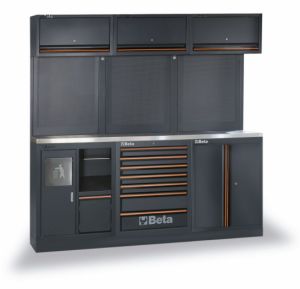 Sestava dílenského nábytku C45PRO 2.0 AW157UT/AX157UT se sadou 157ks nářadí, profesionální ponk do dílny s nářadím