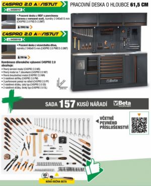 Sestava dílenského nábytku C45PRO 2.0 AW157UT/AX157UT se sadou 157ks nářadí, profesionální ponk do dílny s nářadím