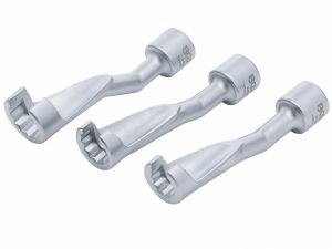 Sada klíčů na vstřikovací trubky otevřené 1/2" 14, 17, 19mm, klíč na čidla prořízlý vysoký a holendry trubek 14mm 17mm 19mm 