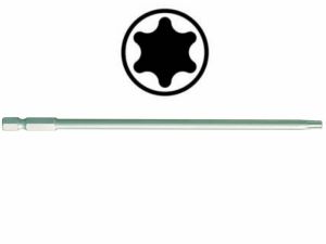 dlohý bit Torx 1/4" bit 150mm T15, T20, T25, T27, T30