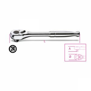 Ráčna 3/8" kovová  s páčkou BETA 910/M55 značková profesionální ráčna BETA 3/8", ráčna na golu 3/8" s kovovou rukojetí, značková ráčna na střední golu beta profi americký style