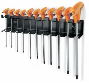 Torx téčko BETA sada T šroubovák Torx, dlouhý Torx s držadlem, téčko Torx T10-T15-T20-T25-T30-T40 sada T Torx s plastovým držadlem BETA