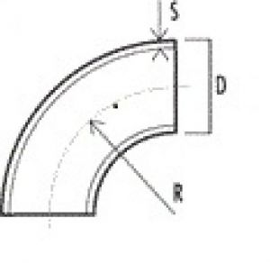 koleno nerez bezešvé mat 304L 48,3x3,2mm